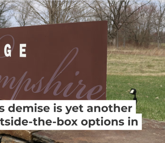 Hampshire College’s campus entrance on April 16, 2026, a few days after the school announced it is closing. Jessica Rinaldi/The Boston Globe via Getty Images